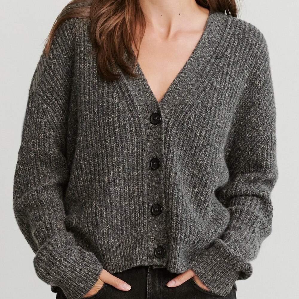 Jenni Kayne Cropped Cashmere Cocoon Cardigan